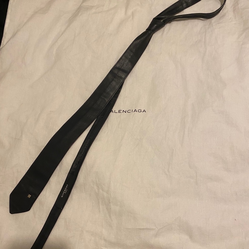 Givenchy leather necktie